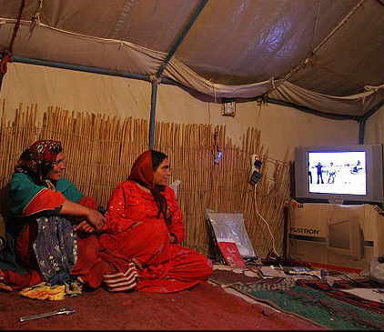 inside tents